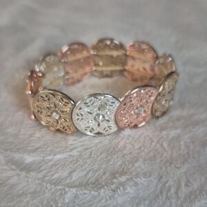 Elegant Gold and Silver Bracelet